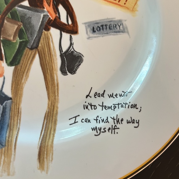 Sakura Glamour Girls Salad/Luncheon/Cookie Plate - Picture 2 of 7